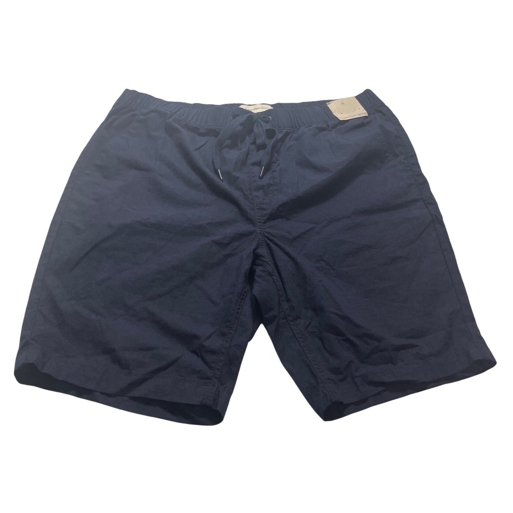 Calvin Klein Jeans Mens XL Navy Blue Elastic Waist Drawstring Pull On Shorts NEW